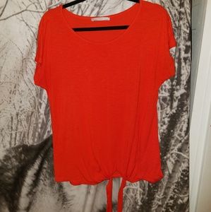 George Red Orange Blouse